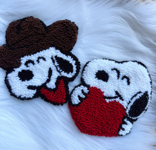 Dog Punch Needle Cup Coaster