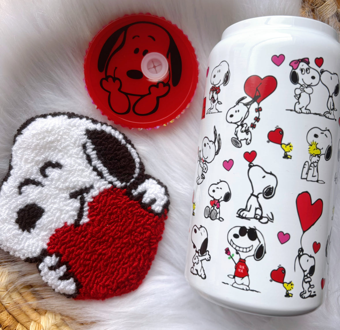 Snoopy Hearts - Stainless Steel (coaster sold separately)
