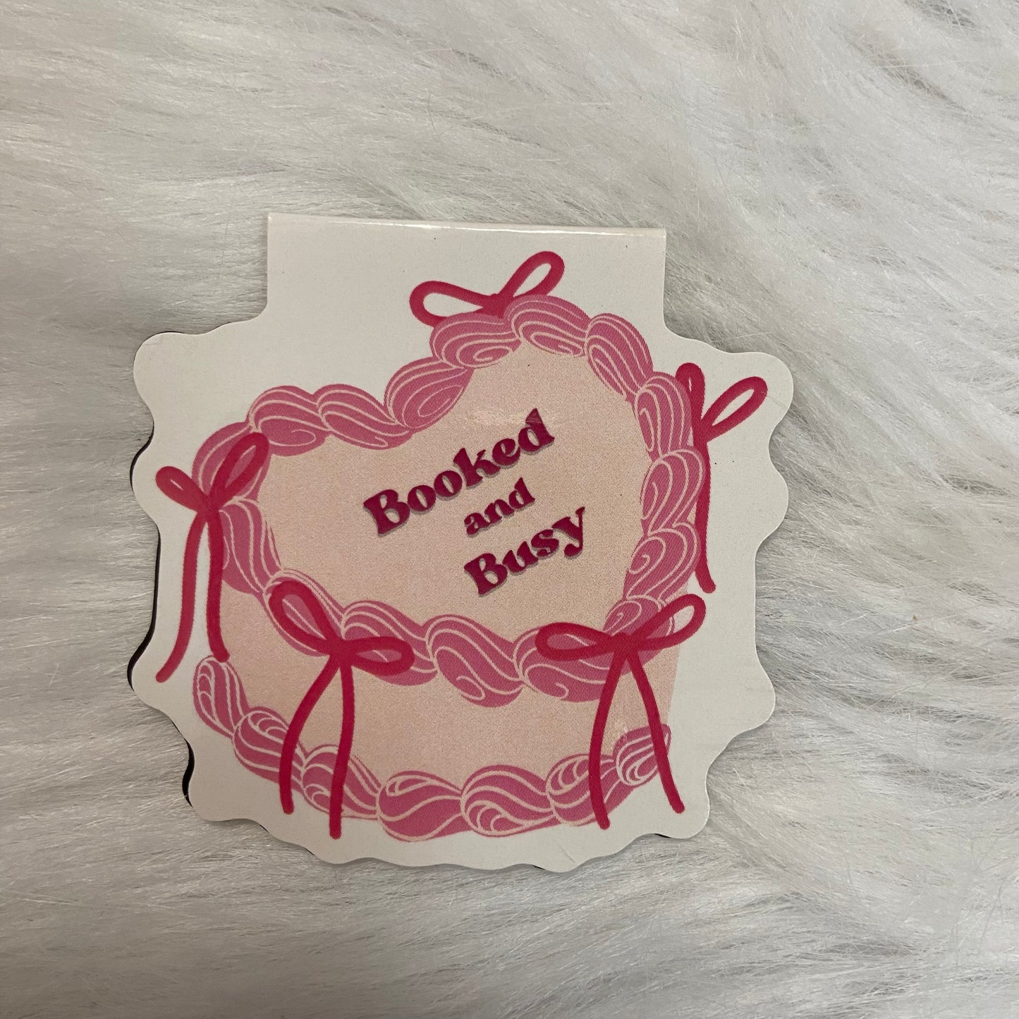 Booked and Busy Magnetic Bookmark