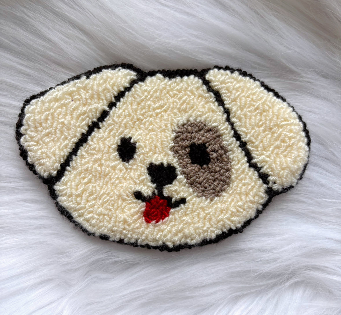 Puppy Punch Needle Coaster