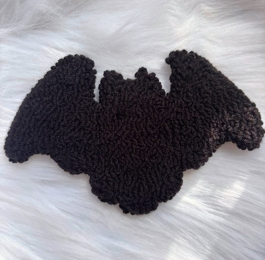 Halloween Bat Punch Needle Coaster