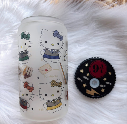 Wizard Kitty 16oz Frosted Cup