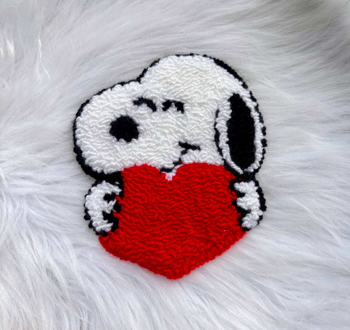 Dog Punch Needle Cup Coaster