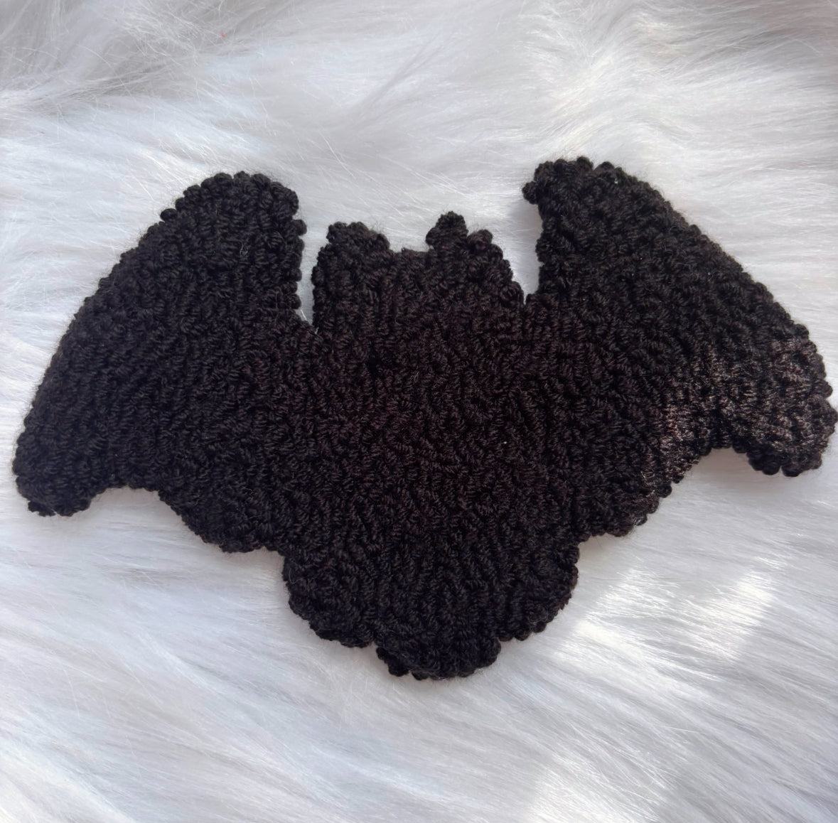 Bat Punch Needle Coaster
