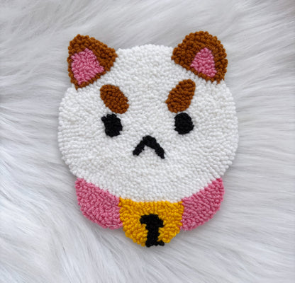 Fan-Made Puppycat Punch Needle Coaster