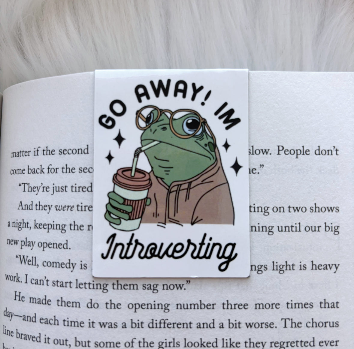 Go Away, Im Introverting - Magnetic Bookmark