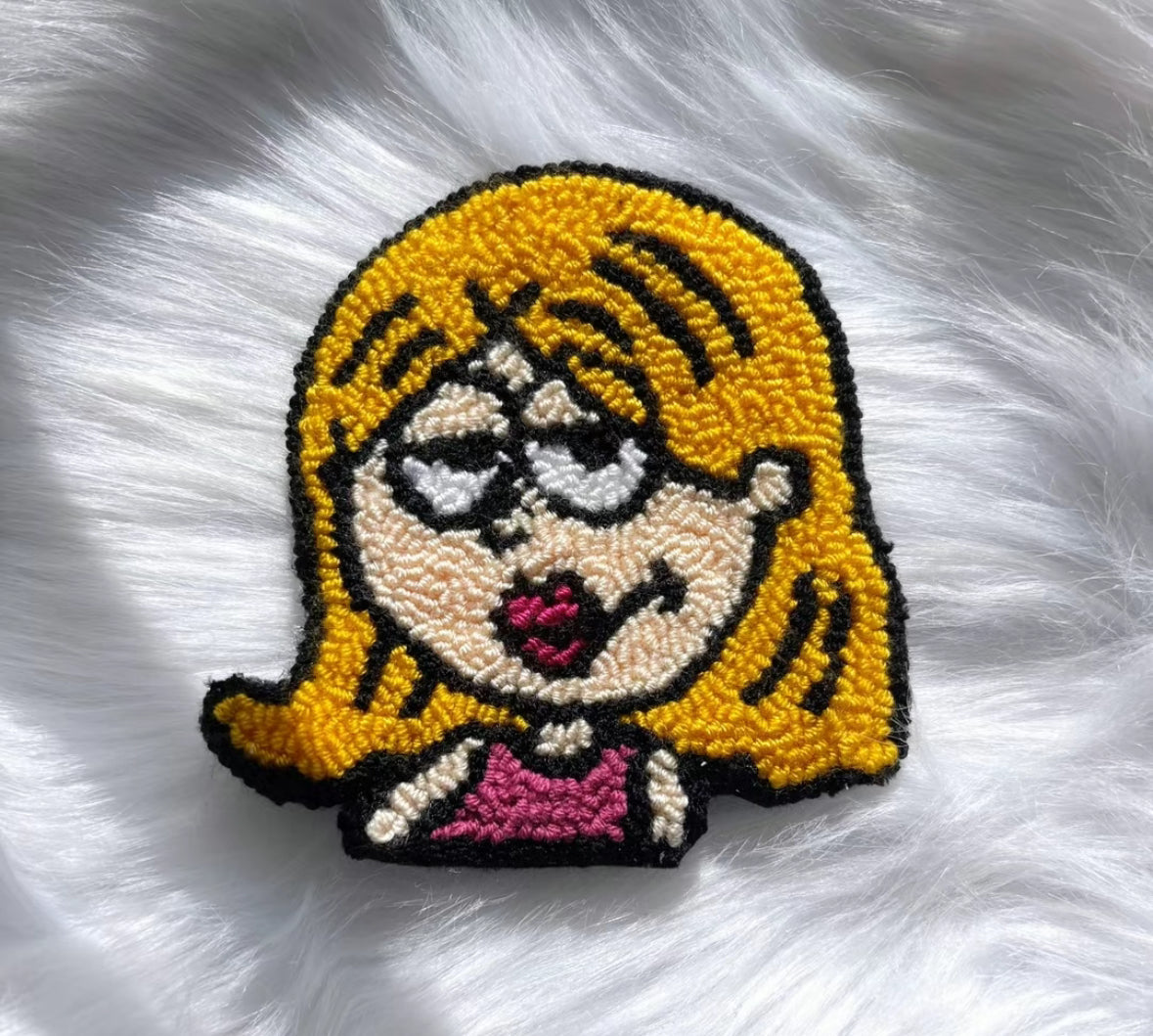 Lizzie McGuire Y2K punch needle coaster - Mug Rug